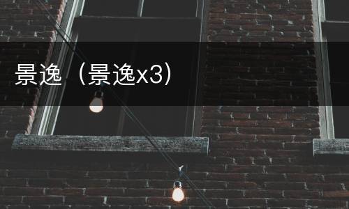 景逸（景逸x3）