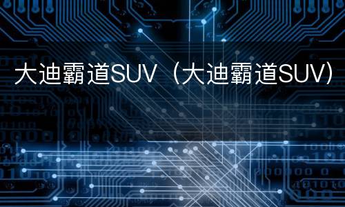 大迪霸道SUV（大迪霸道SUV）