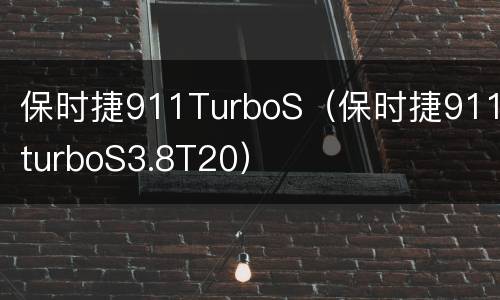 保时捷911TurboS（保时捷911turboS3.8T20）