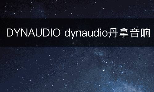 DYNAUDIO dynaudio丹拿音响