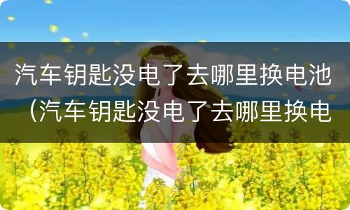 汽车钥匙没电了去哪里换电池（汽车钥匙没电了去哪里换电池好）