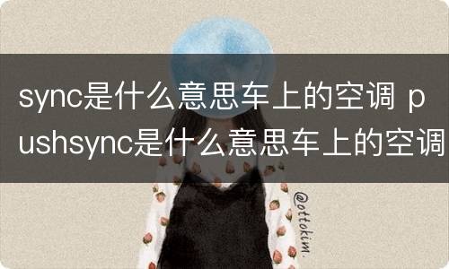 sync是什么意思车上的空调 pushsync是什么意思车上的空调