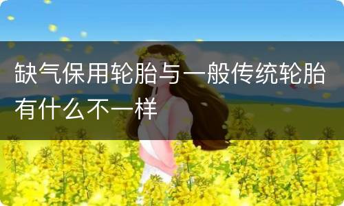 缺气保用轮胎与一般传统轮胎有什么不一样