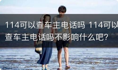 114可以查车主电话吗 114可以查车主电话吗不影响什么吧?