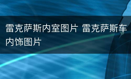 雷克萨斯内室图片 雷克萨斯车内饰图片