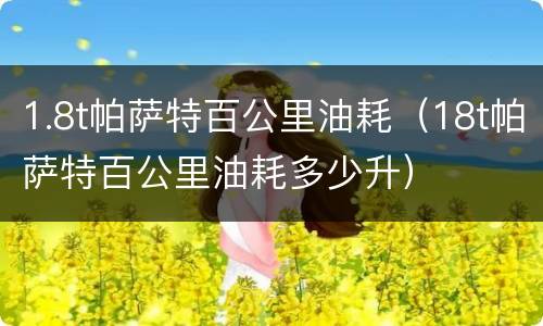 1.8t帕萨特百公里油耗（18t帕萨特百公里油耗多少升）