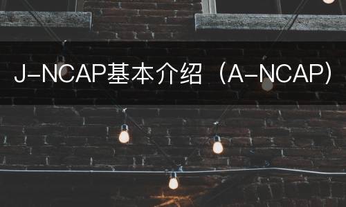 J-NCAP基本介绍（A-NCAP）
