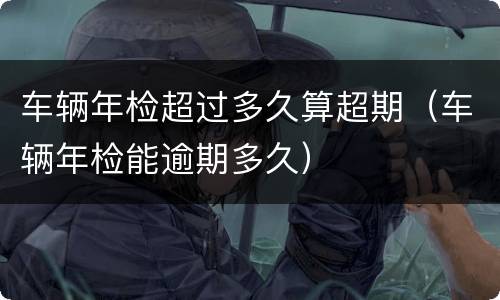 车辆年检超过多久算超期（车辆年检能逾期多久）