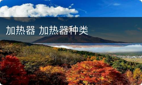 加热器 加热器种类