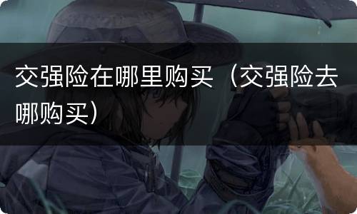 交强险在哪里购买（交强险去哪购买）