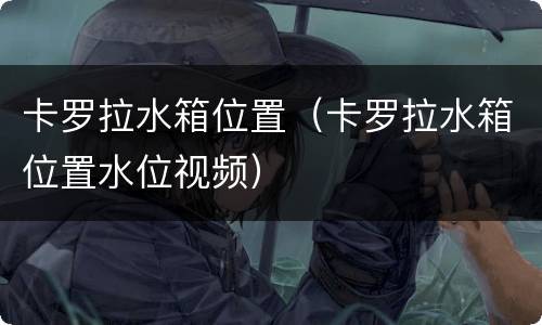 卡罗拉水箱位置（卡罗拉水箱位置水位视频）