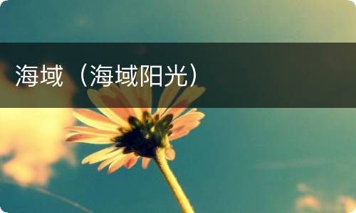 海域（海域阳光）