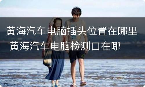 黄海汽车电脑插头位置在哪里 黄海汽车电脑检测口在哪