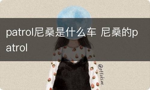 patrol尼桑是什么车 尼桑的patrol