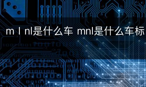 mⅠnl是什么车 mnl是什么车标