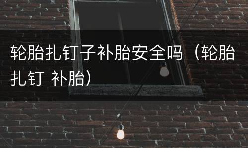轮胎扎钉子补胎安全吗（轮胎扎钉 补胎）