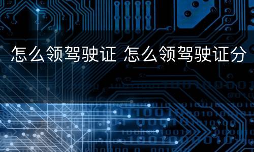 怎么领驾驶证 怎么领驾驶证分