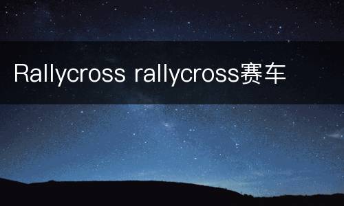 Rallycross rallycross赛车