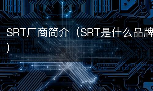 SRT厂商简介（SRT是什么品牌）