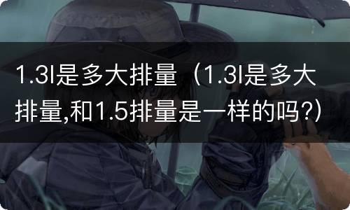 1.3l是多大排量（1.3l是多大排量,和1.5排量是一样的吗?）