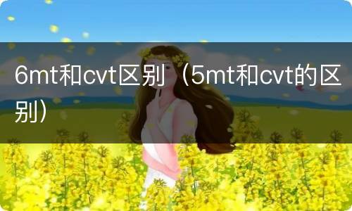 6mt和cvt区别（5mt和cvt的区别）
