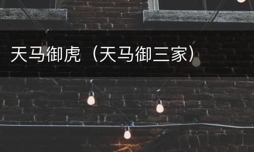 天马御虎（天马御三家）