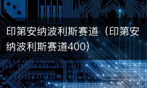 印第安纳波利斯赛道（印第安纳波利斯赛道400）
