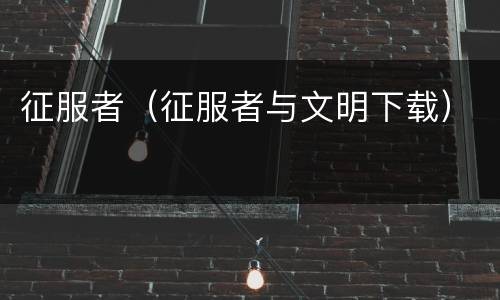 征服者（征服者与文明下载）