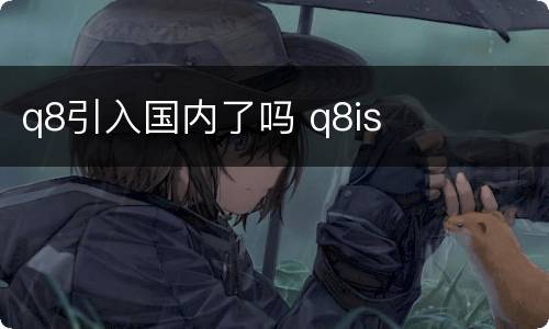 q8引入国内了吗 q8is
