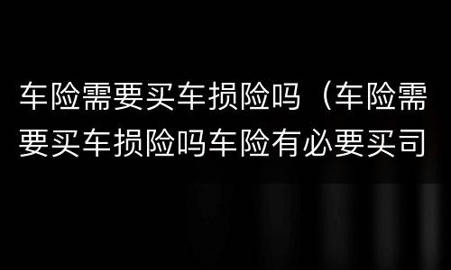 车险需要买车损险吗（车险需要买车损险吗车险有必要买司机及乘客责任险吗）