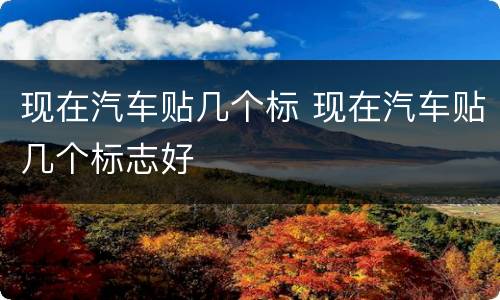 现在汽车贴几个标 现在汽车贴几个标志好