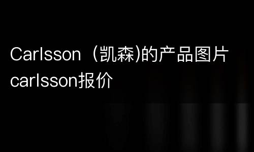 Carlsson（凯森)的产品图片 carlsson报价