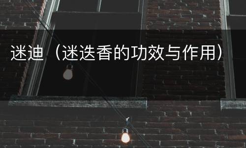 迷迪（迷迭香的功效与作用）