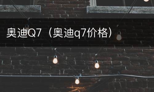 奥迪Q7（奥迪q7价格）