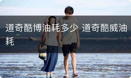 道奇酷博油耗多少 道奇酷威油耗