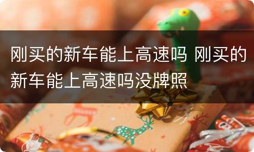 刚买的新车能上高速吗 刚买的新车能上高速吗没牌照