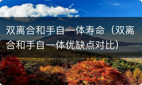 双离合和手自一体寿命（双离合和手自一体优缺点对比）