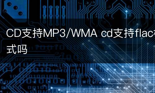 CD支持MP3/WMA cd支持flac格式吗