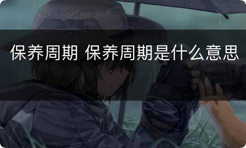保养周期 保养周期是什么意思