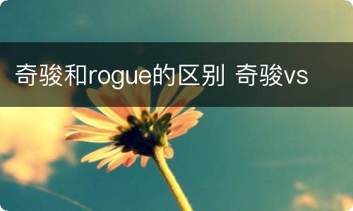 奇骏和rogue的区别 奇骏vs