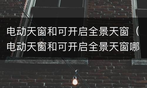 电动天窗和可开启全景天窗（电动天窗和可开启全景天窗哪个好）