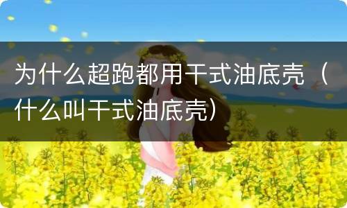 为什么超跑都用干式油底壳（什么叫干式油底壳）