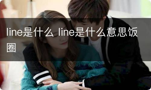 line是什么 line是什么意思饭圈