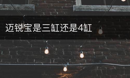 迈锐宝是三缸还是4缸