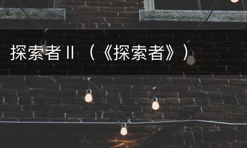 探索者Ⅱ（《探索者》）