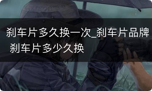 刹车片多久换一次_刹车片品牌 刹车片多少久换