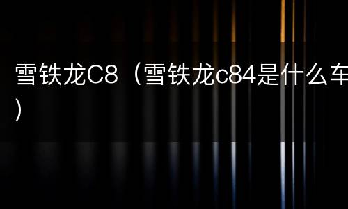 雪铁龙C8（雪铁龙c84是什么车）