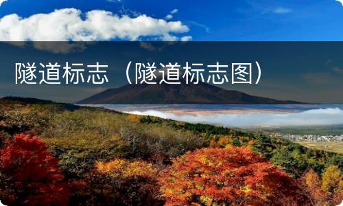 隧道标志（隧道标志图）