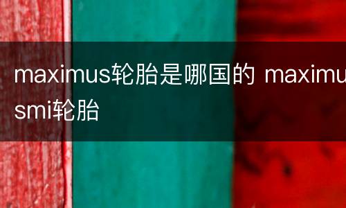 maximus轮胎是哪国的 maximusmi轮胎