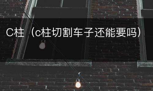 C柱（c柱切割车子还能要吗）